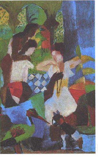 August Macke Turkish jewelry dealer